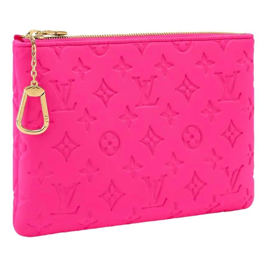 Leather clutch bag