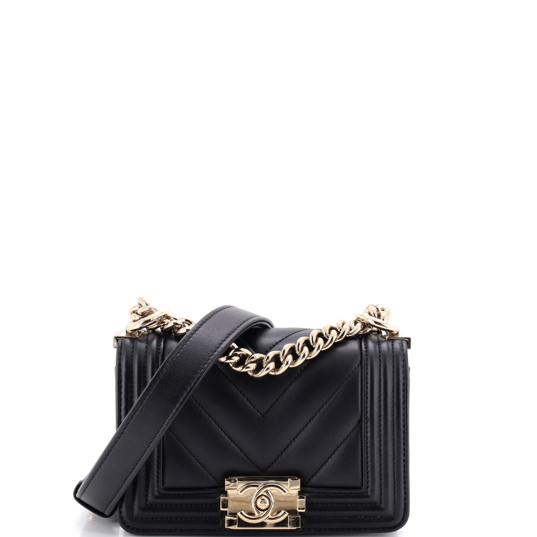 Boy Flap Bag Chevron Lambskin Mini