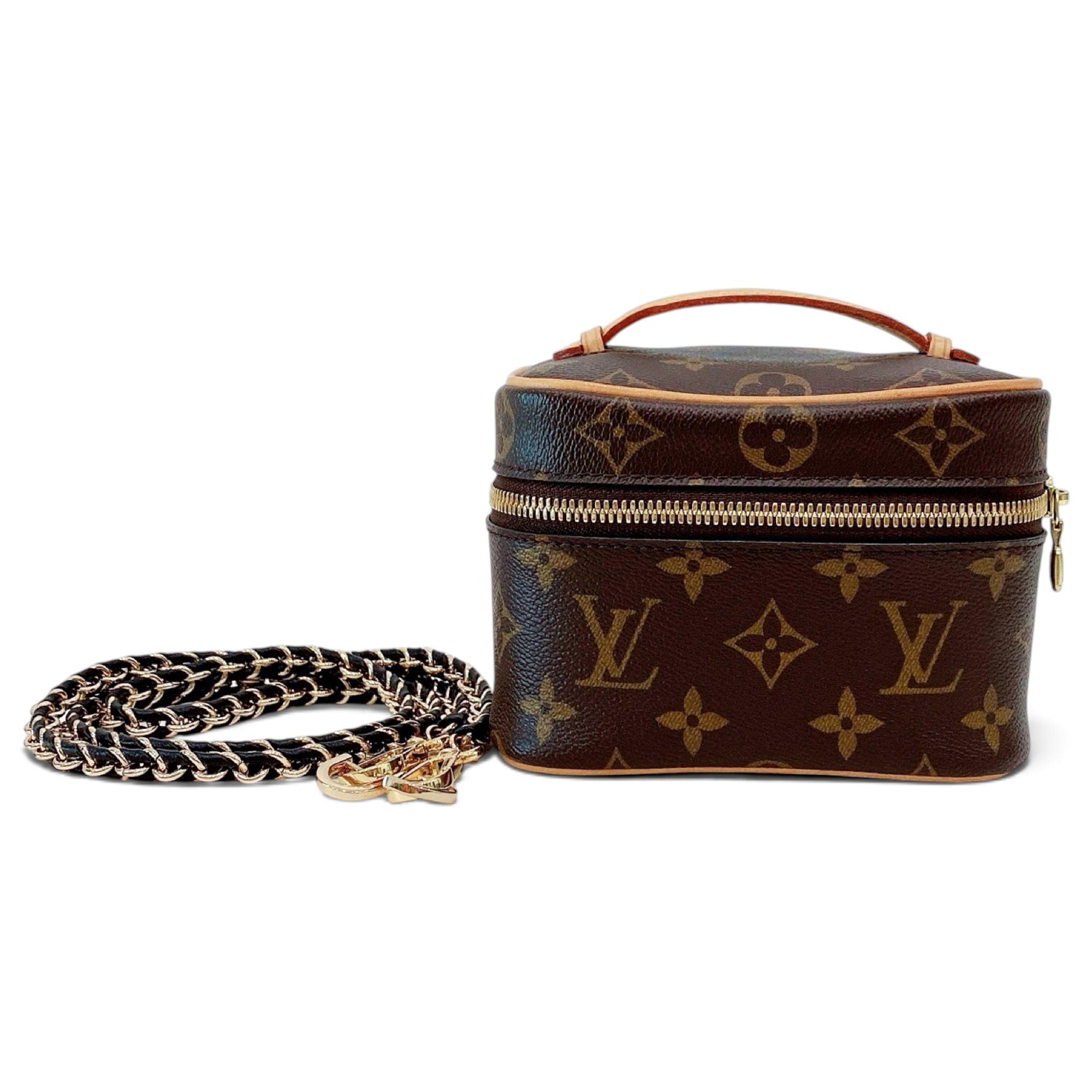 Vanity leather handbag