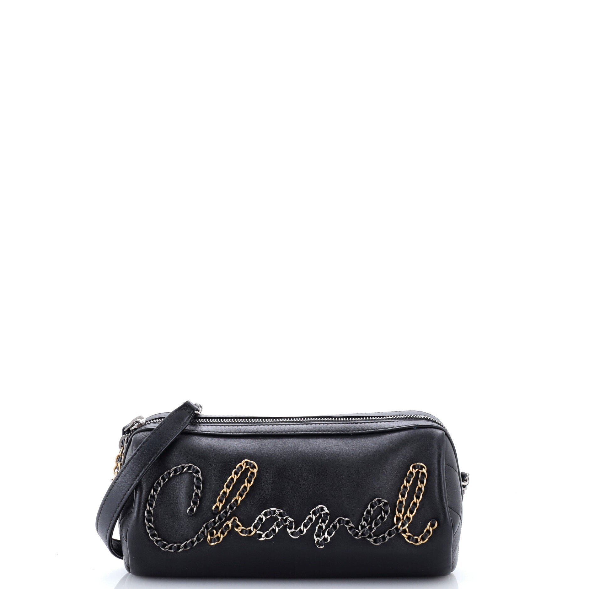 Chain Signe Bowling Bag Calfskin Small