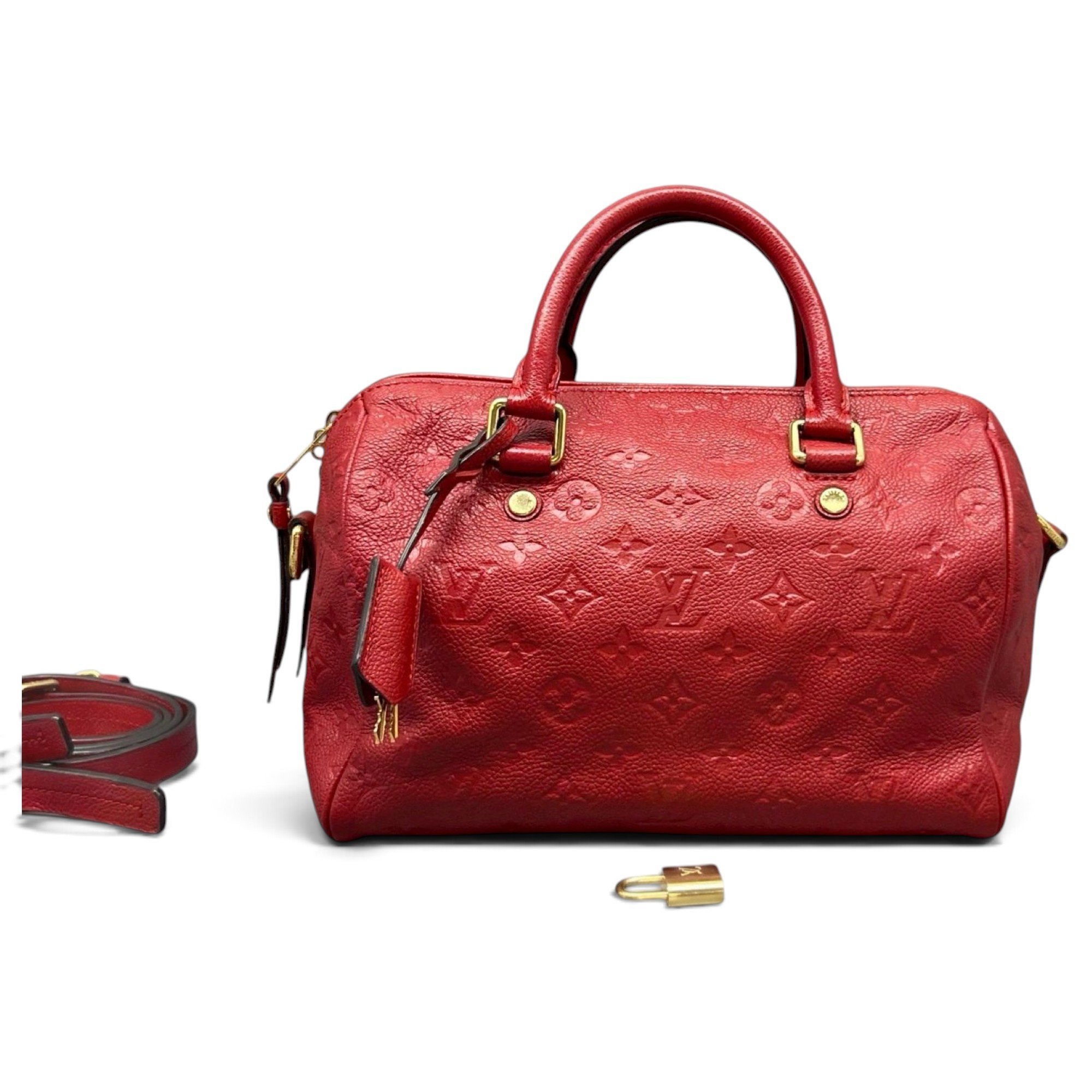 Speedy leather handbag