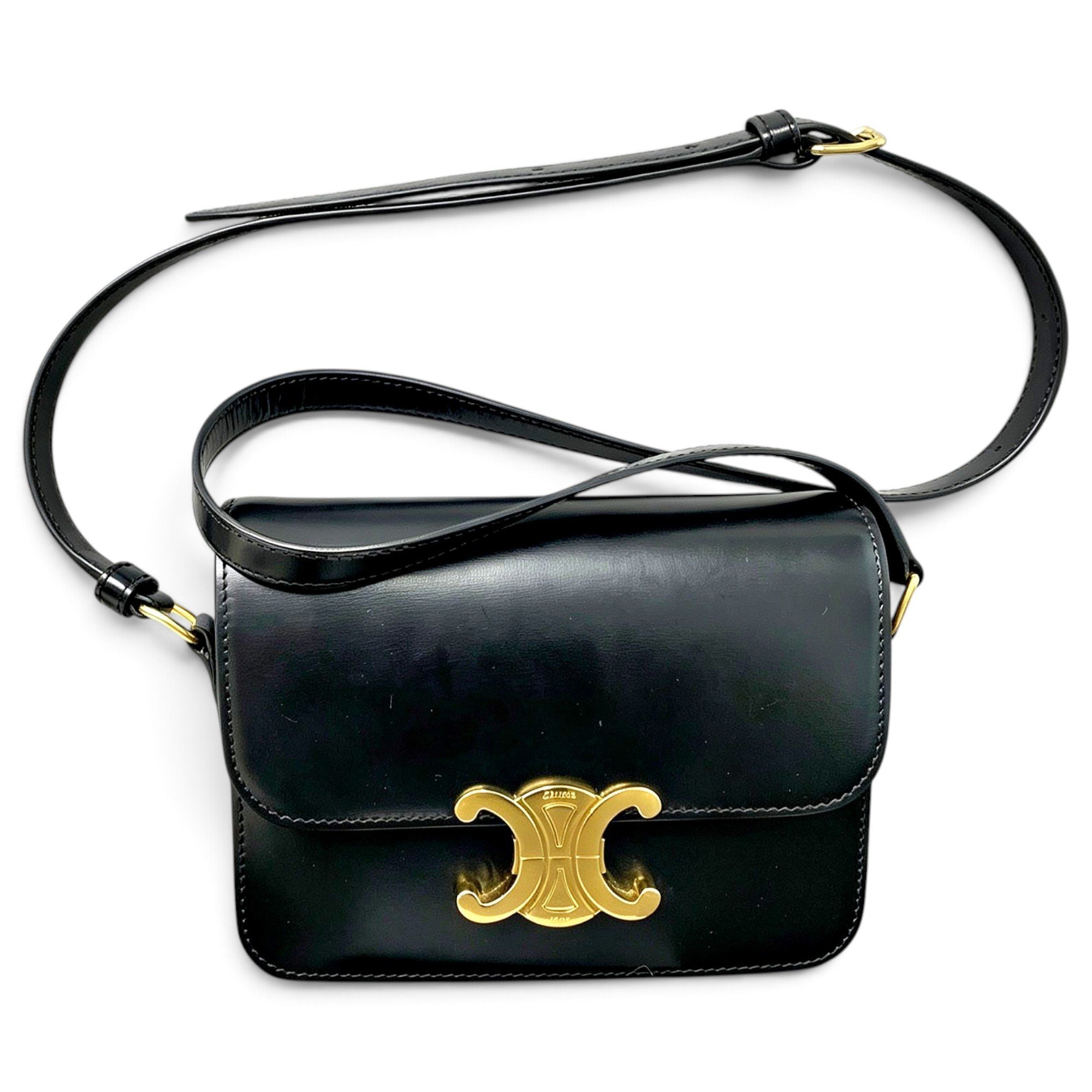 Triomphe leather handbag