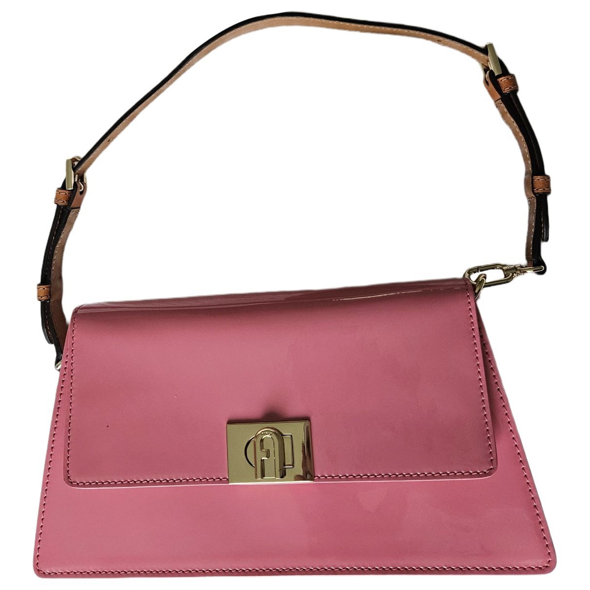 Patent leather handbag