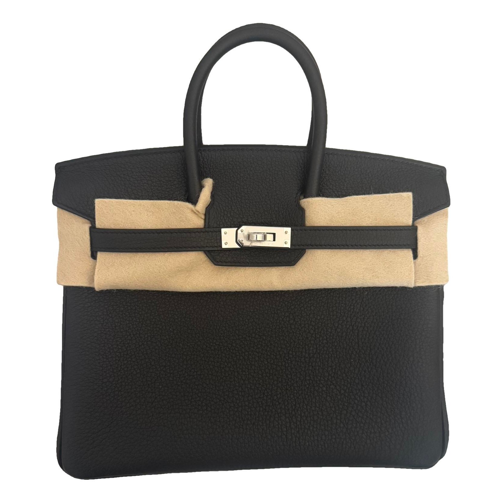 Birkin 25 leather handbag