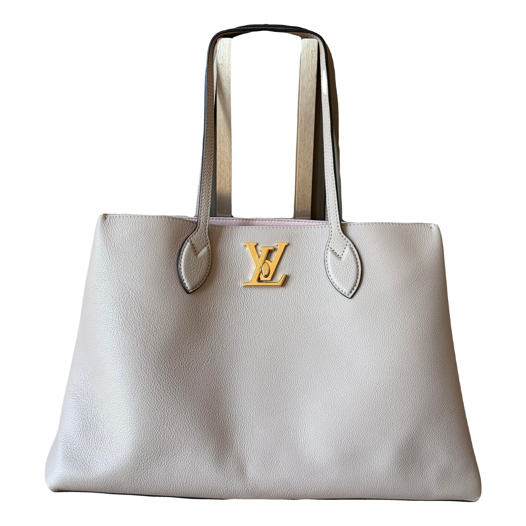 Lockme leather tote