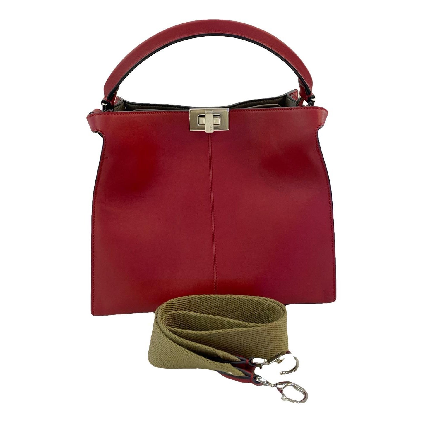 Peekaboo leather handbag