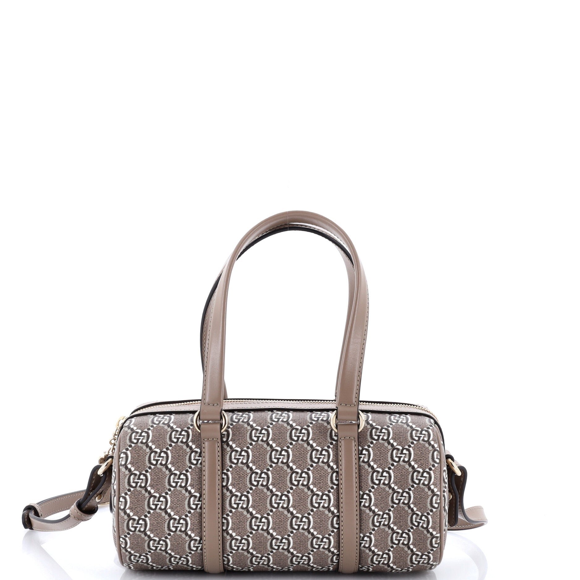 Convertible Duffle Bag GG Shadow Coated Canvas Small