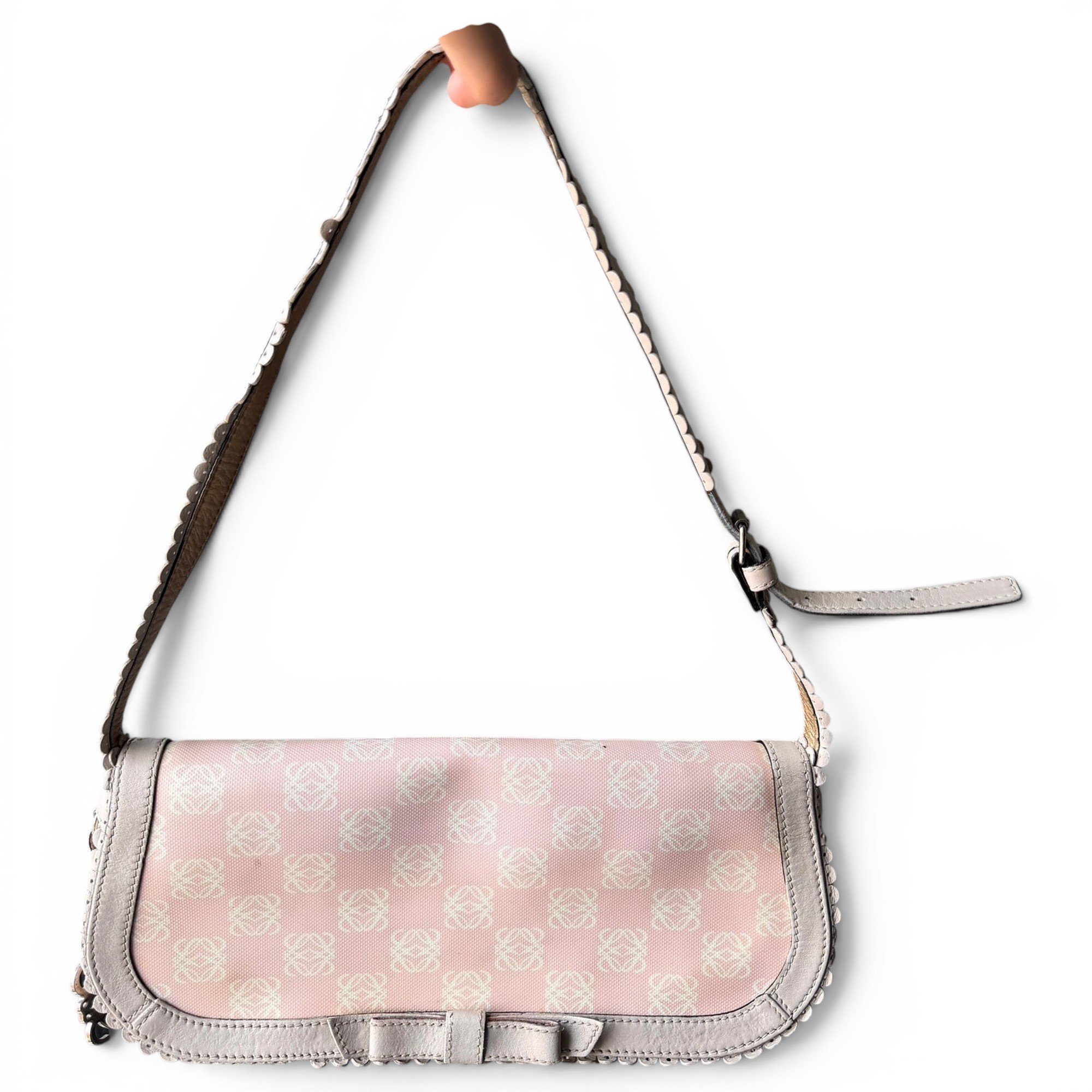 Anagram leather handbag