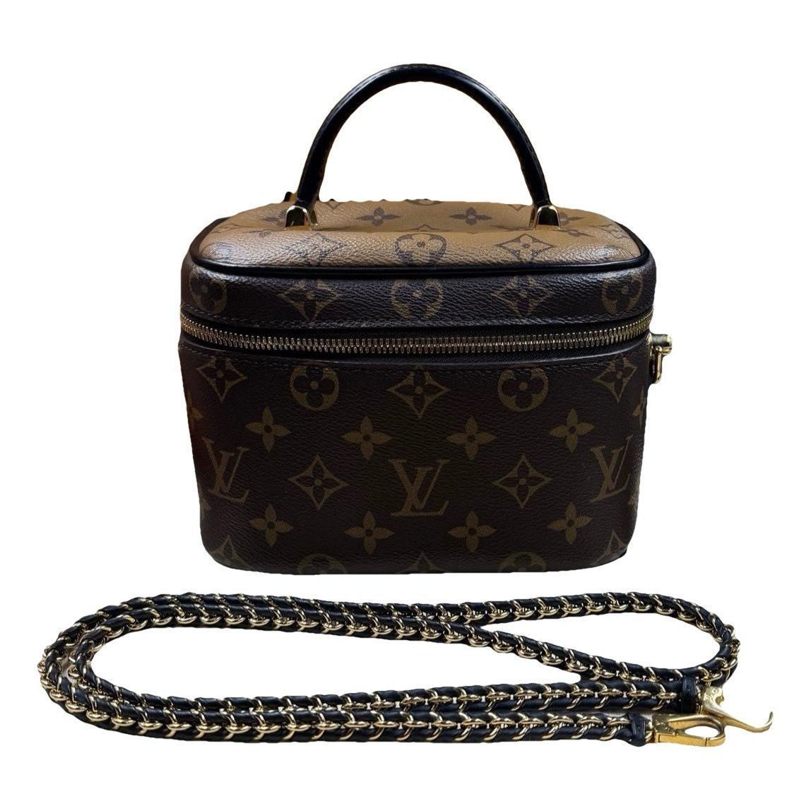 Vanity leather handbag