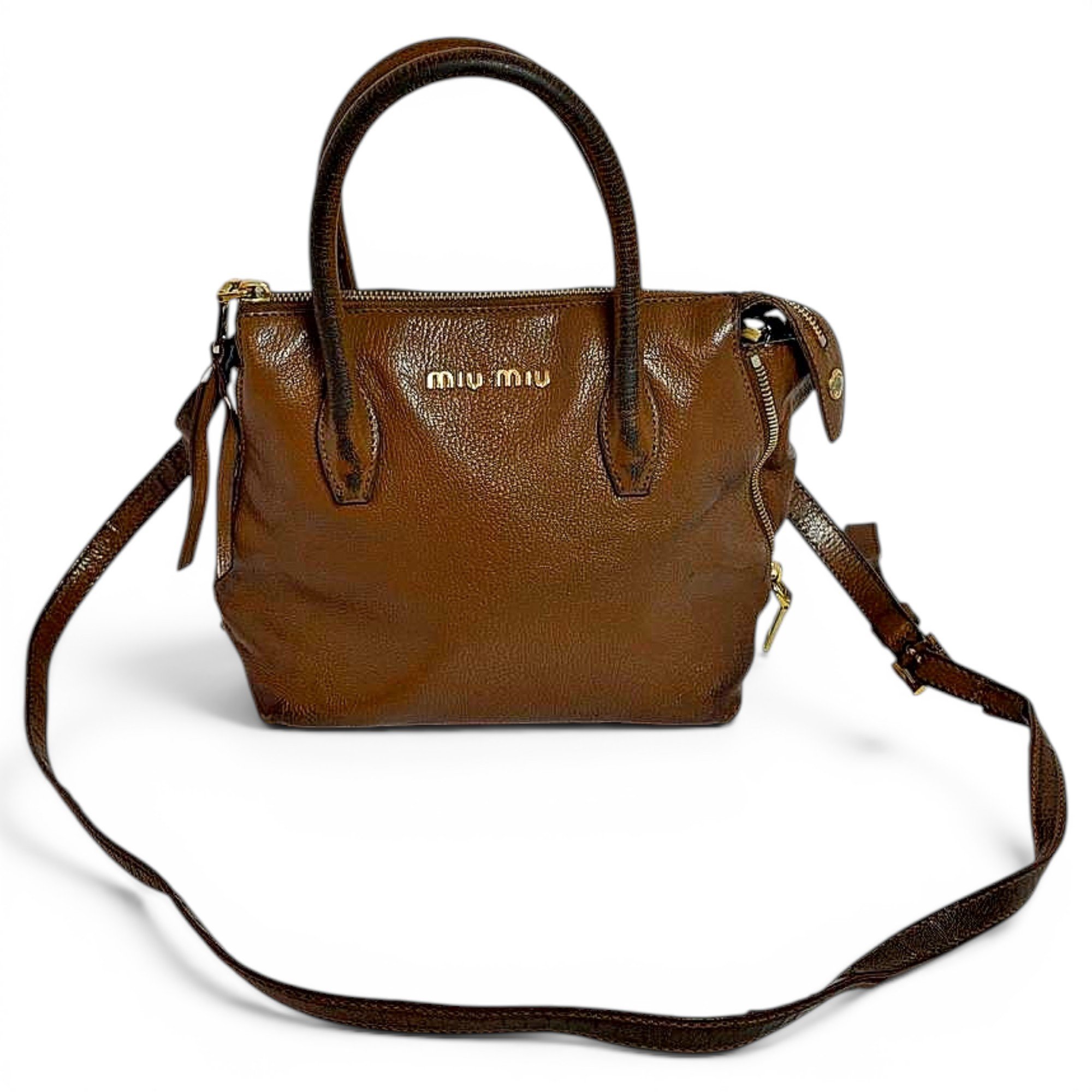 Leather satchel
