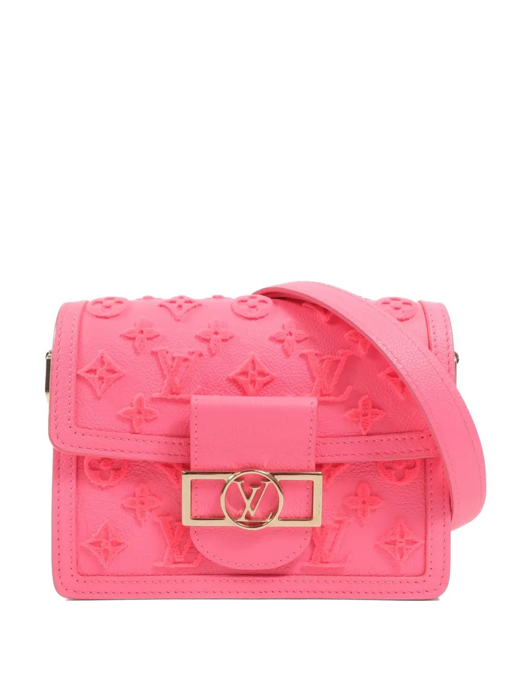 Mini Dauphine tufted shoulder bag