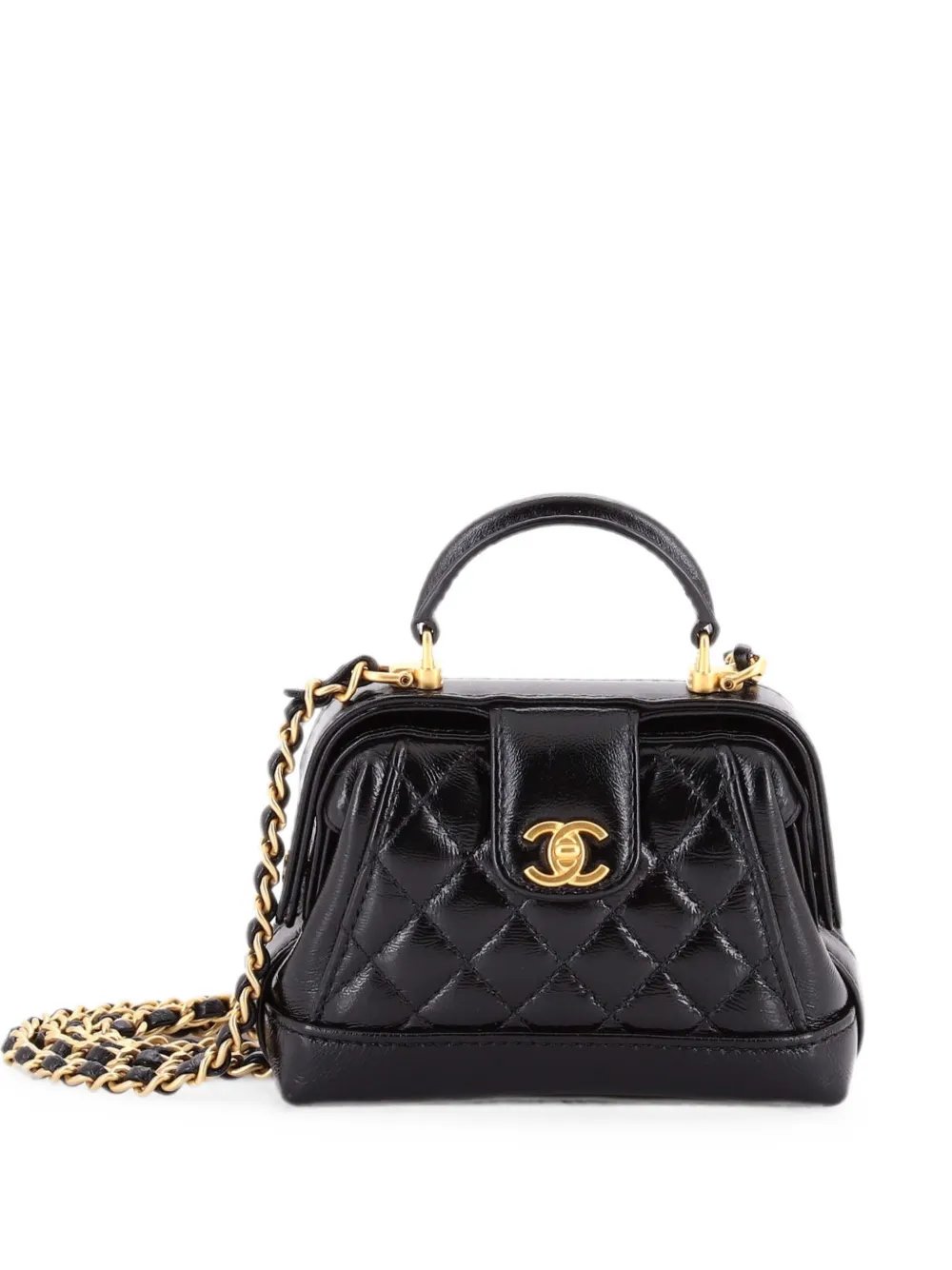 Cocodoc Top Handle Bag Quilted Lambskin Mini satchel