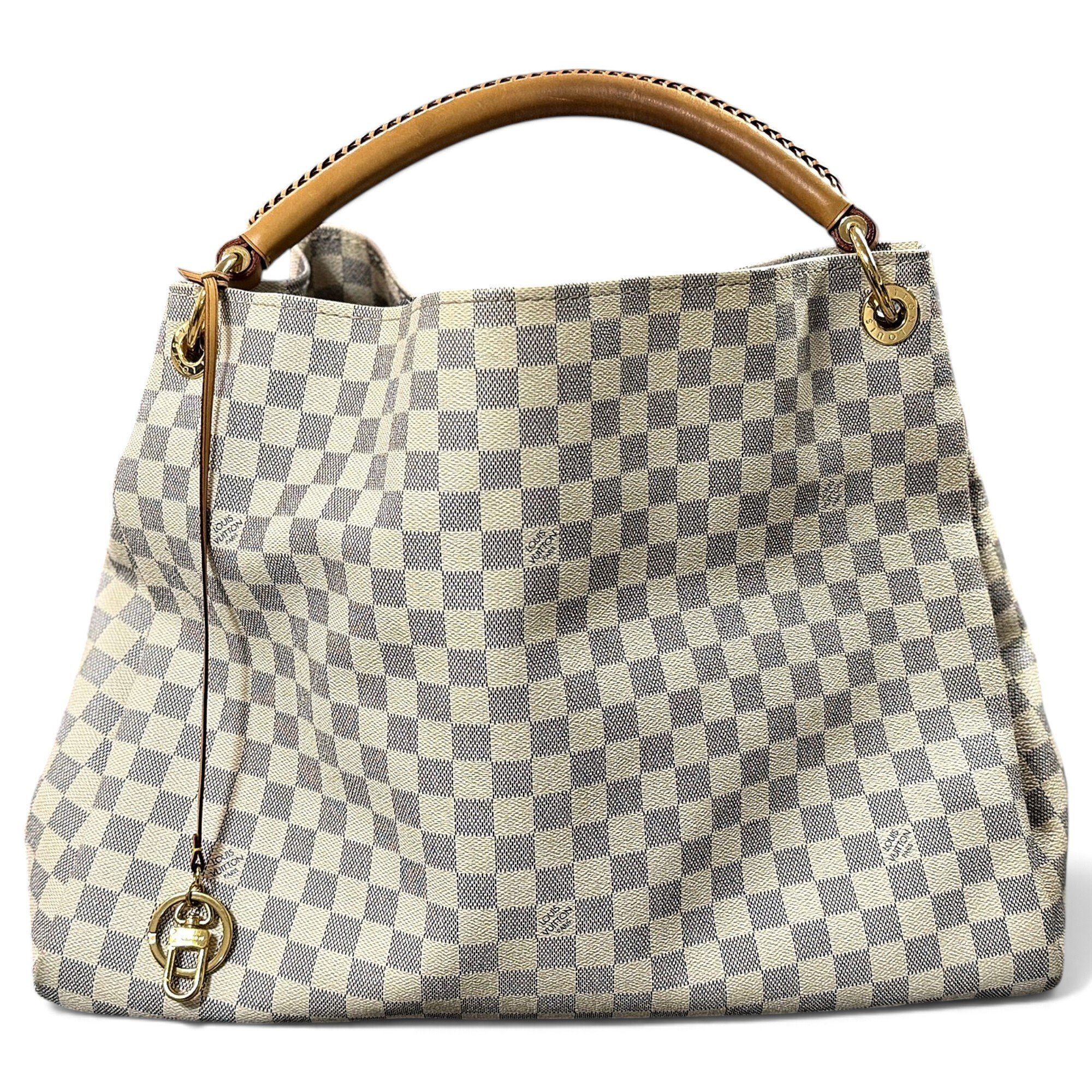 Artsy leather handbag