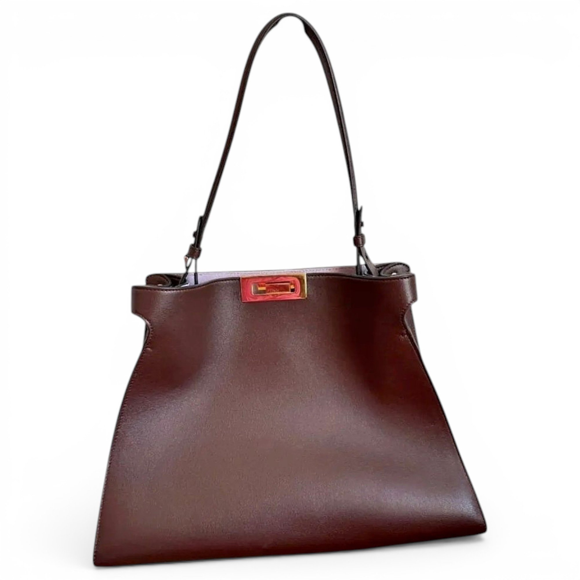 Peekaboo leather handbag