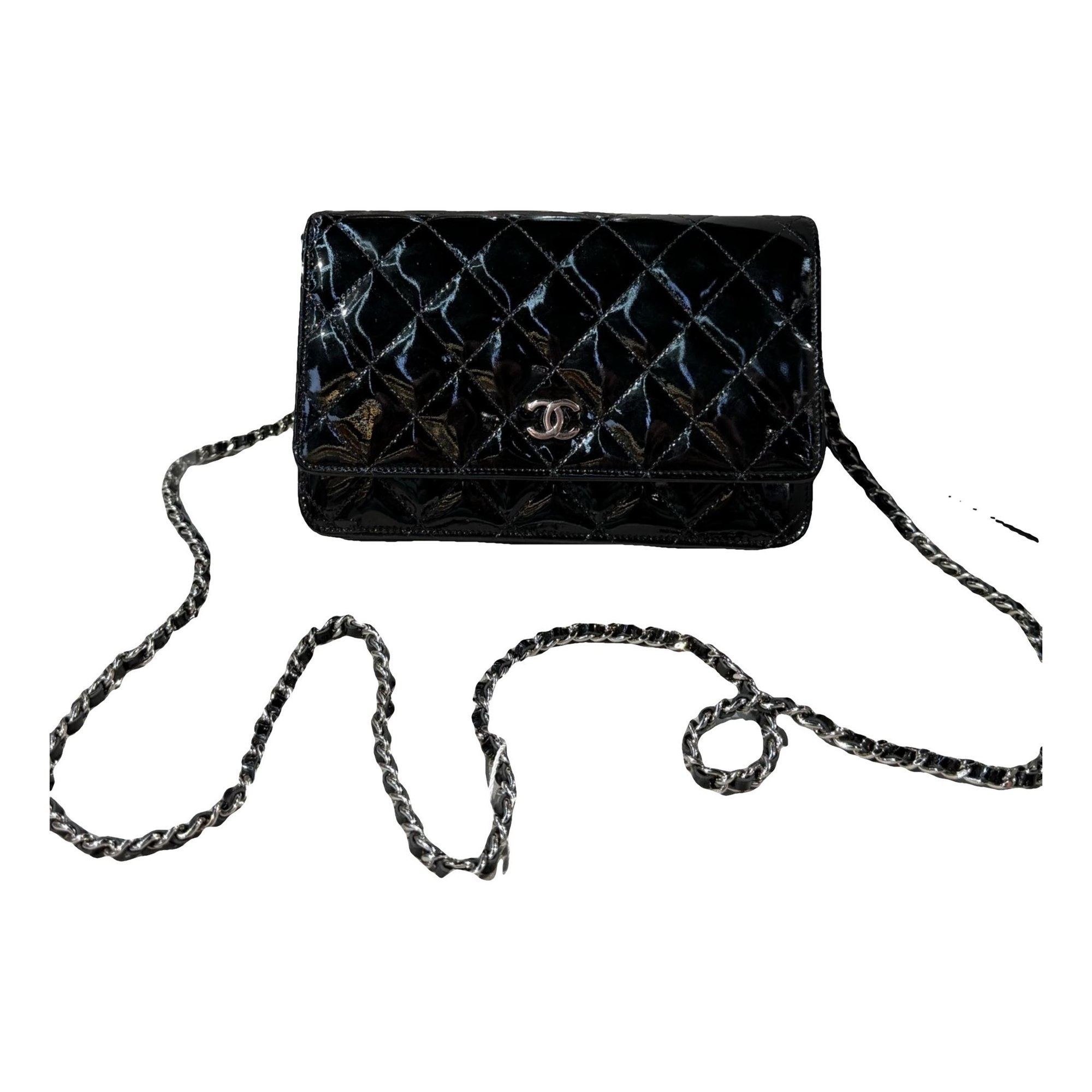 Wallet On Chain Timeless/Classique patent leather crossbody bag