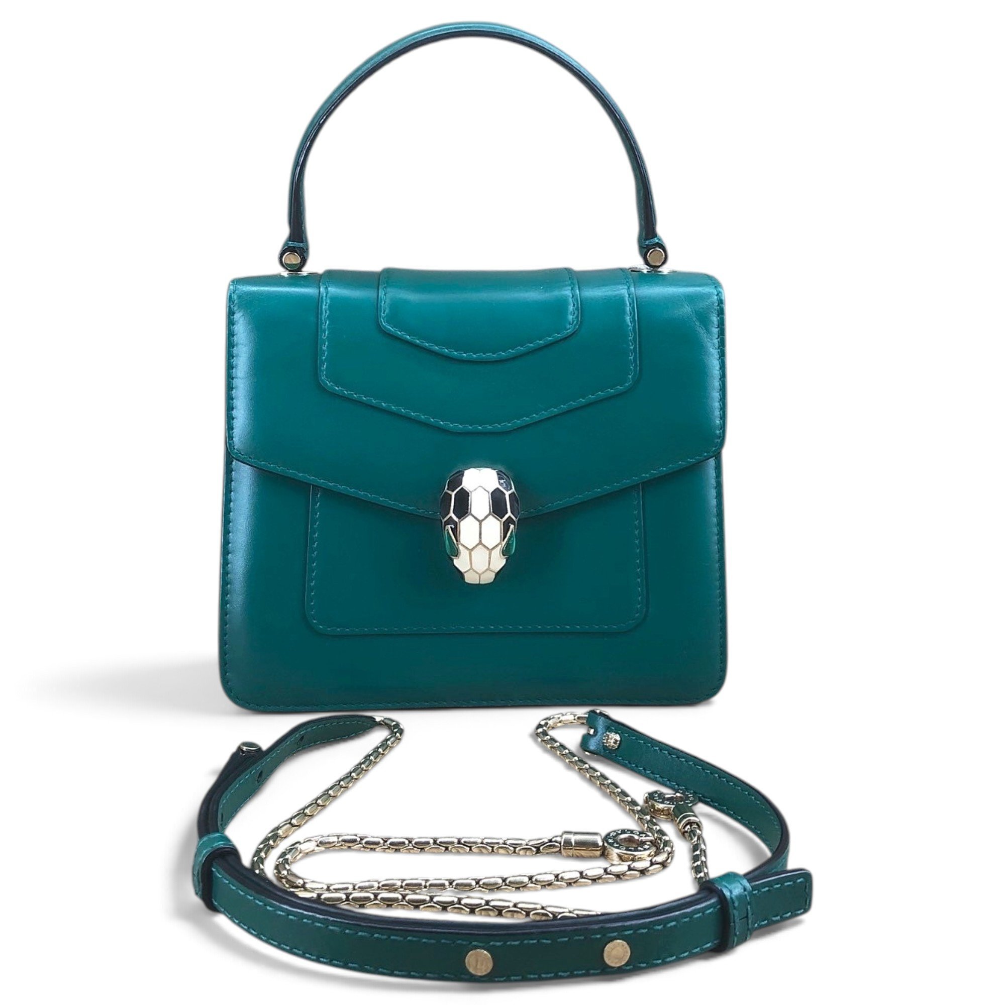 Serpenti pony-style calfskin handbag