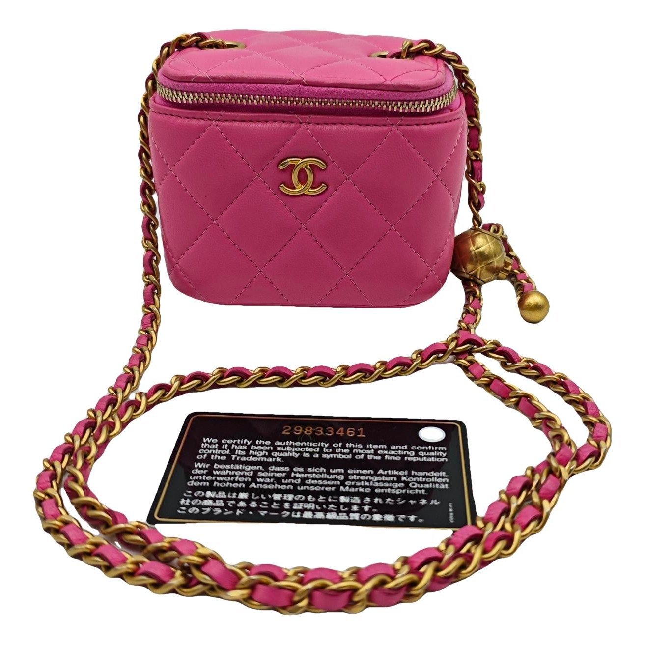 Trendy CC Vanity leather handbag