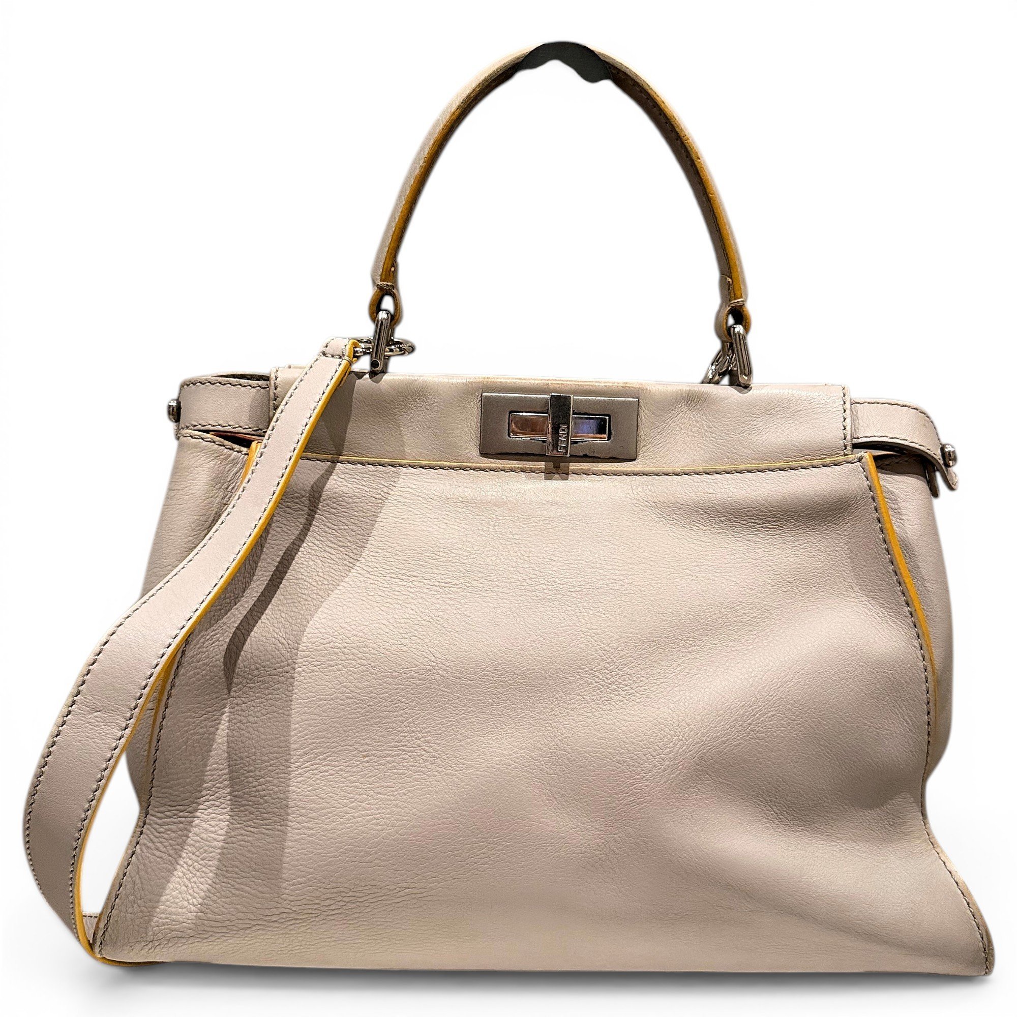 Peekaboo leather handbag