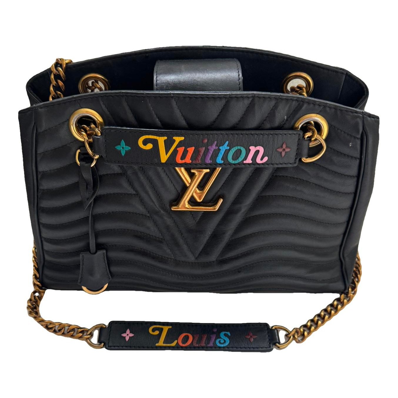 New Wave leather handbag