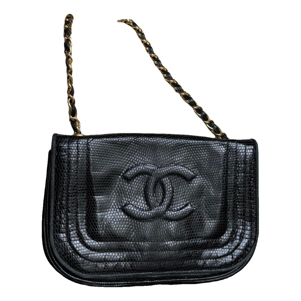 Wallet On Chain Timeless/Classique lizard crossbody bag