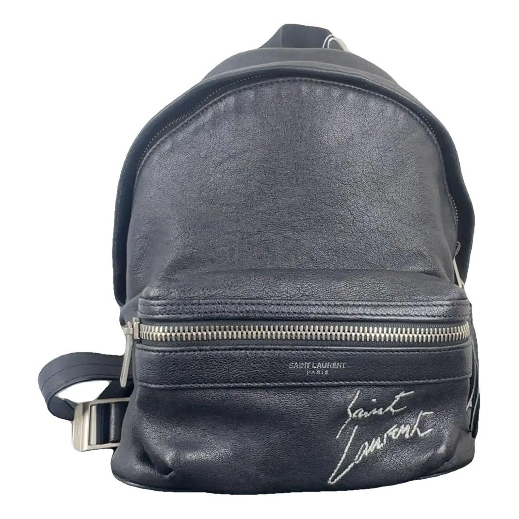 Leather backpack