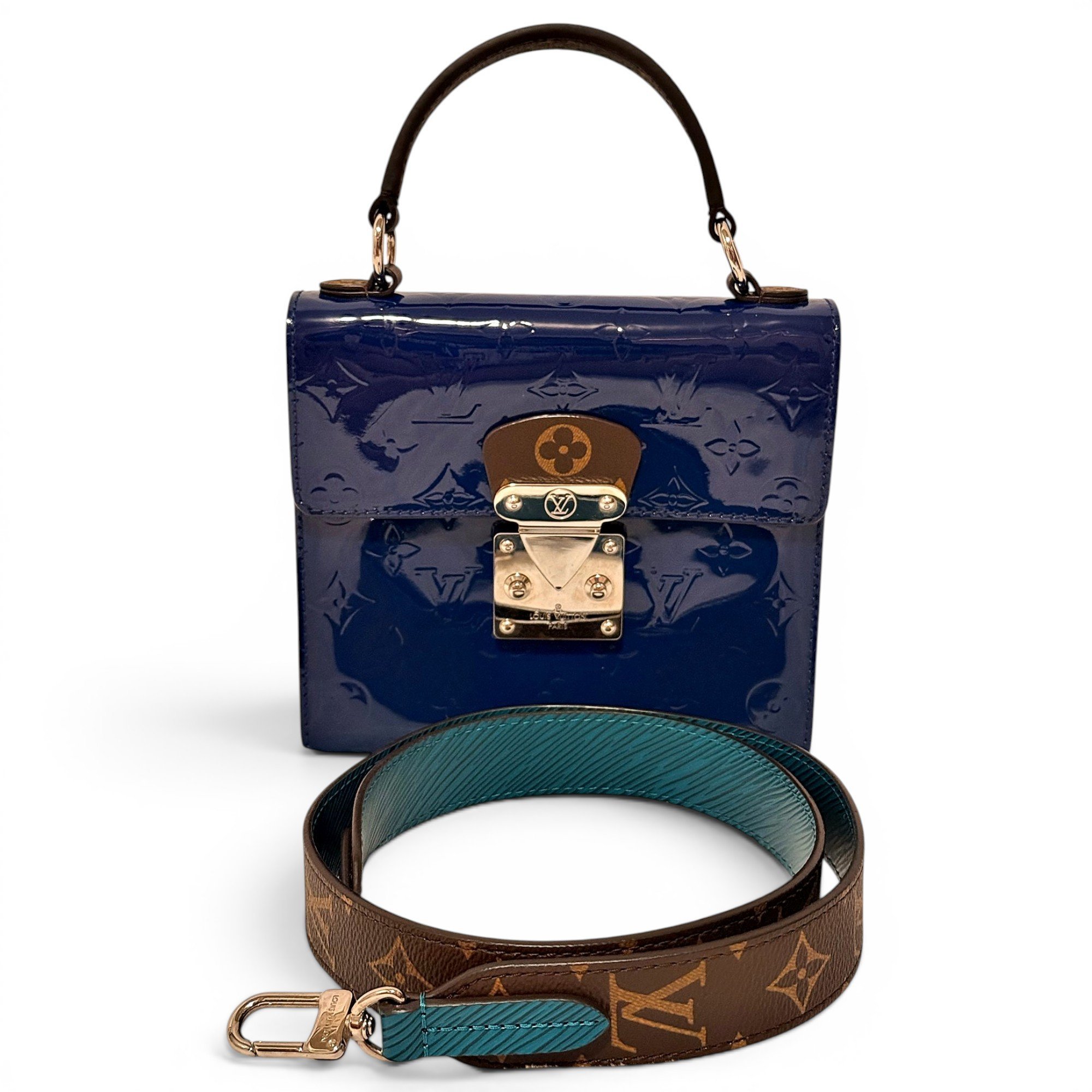 Petite Malle leather crossbody bag