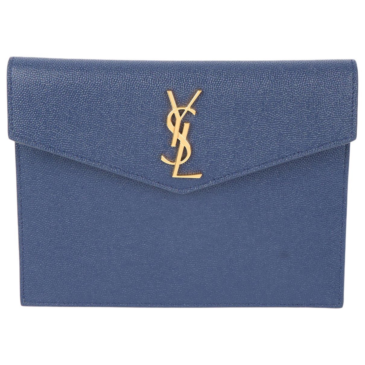 Leather clutch bag