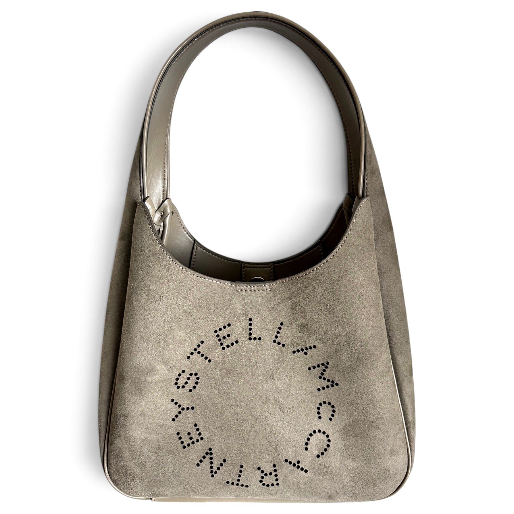 Logo vegan leather handbag