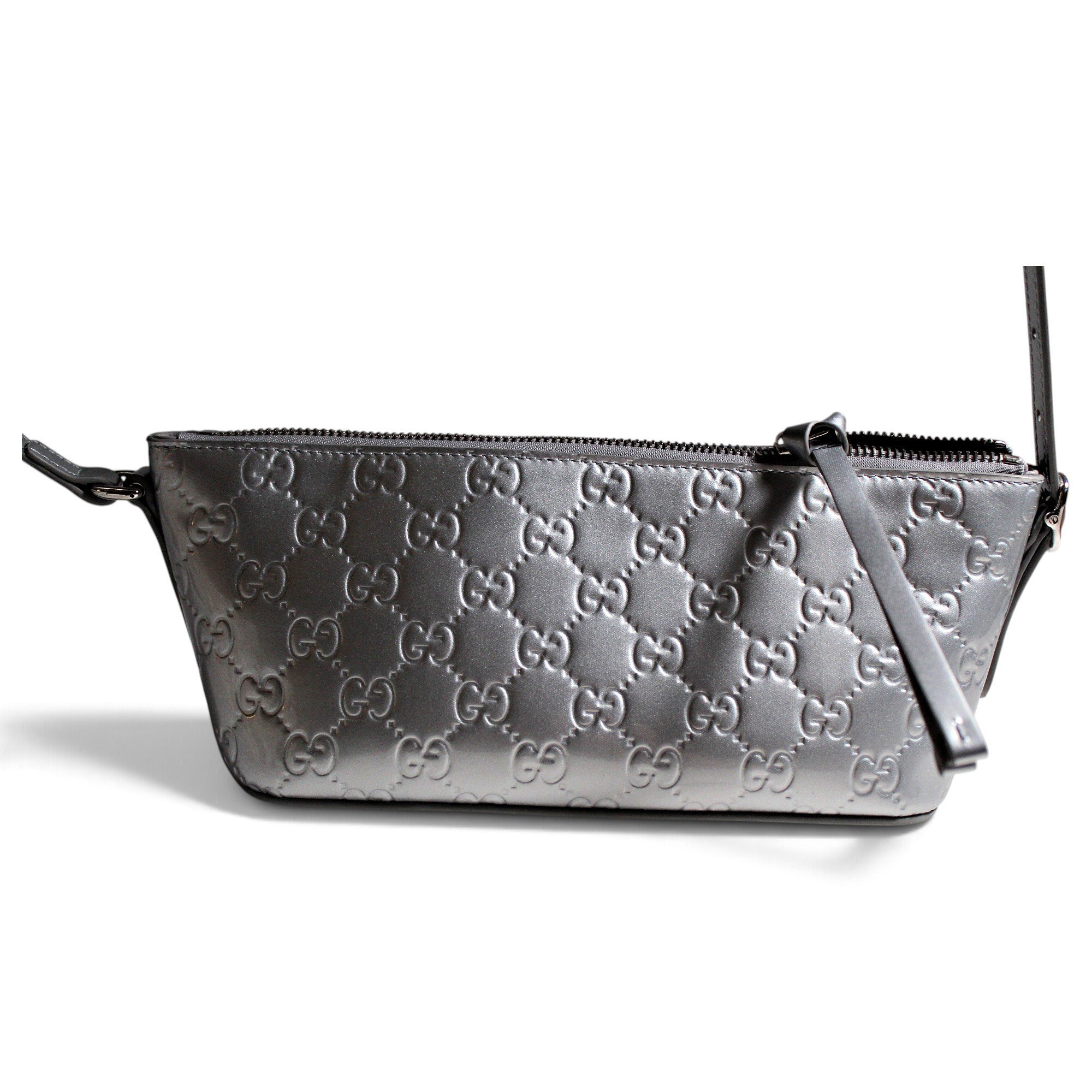 Patent leather handbag