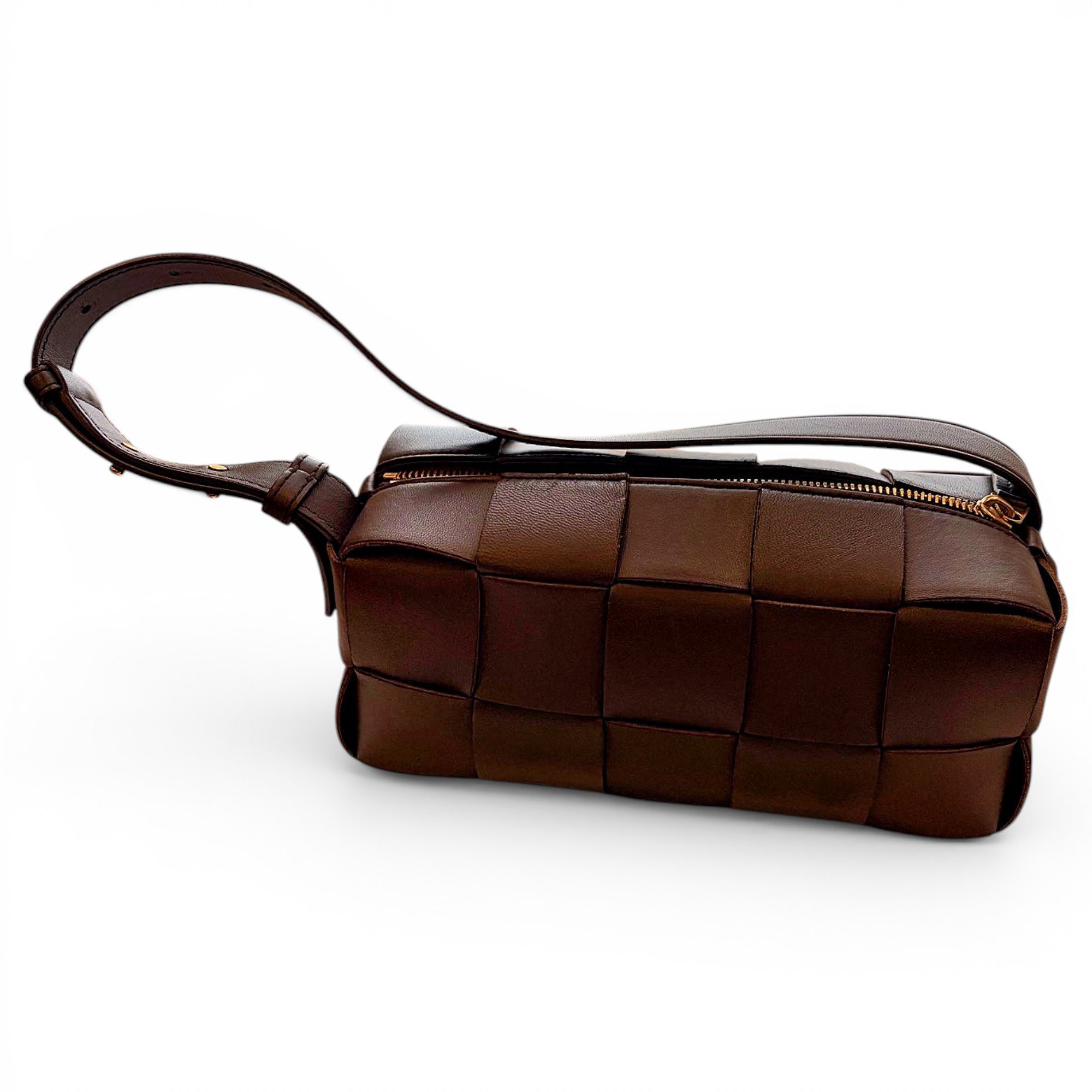 Brick Cassette leather handbag