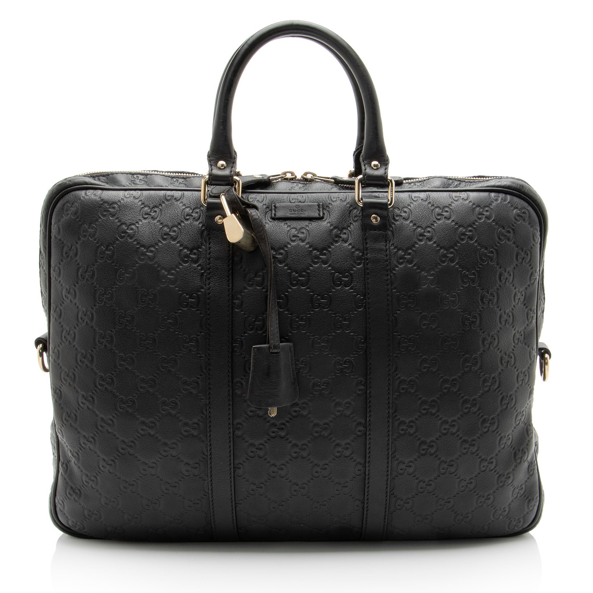 Leather travel bag