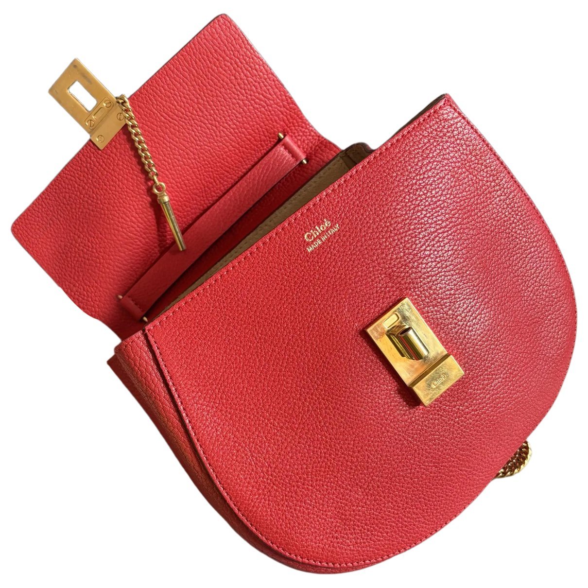 Drew leather crossbody bag