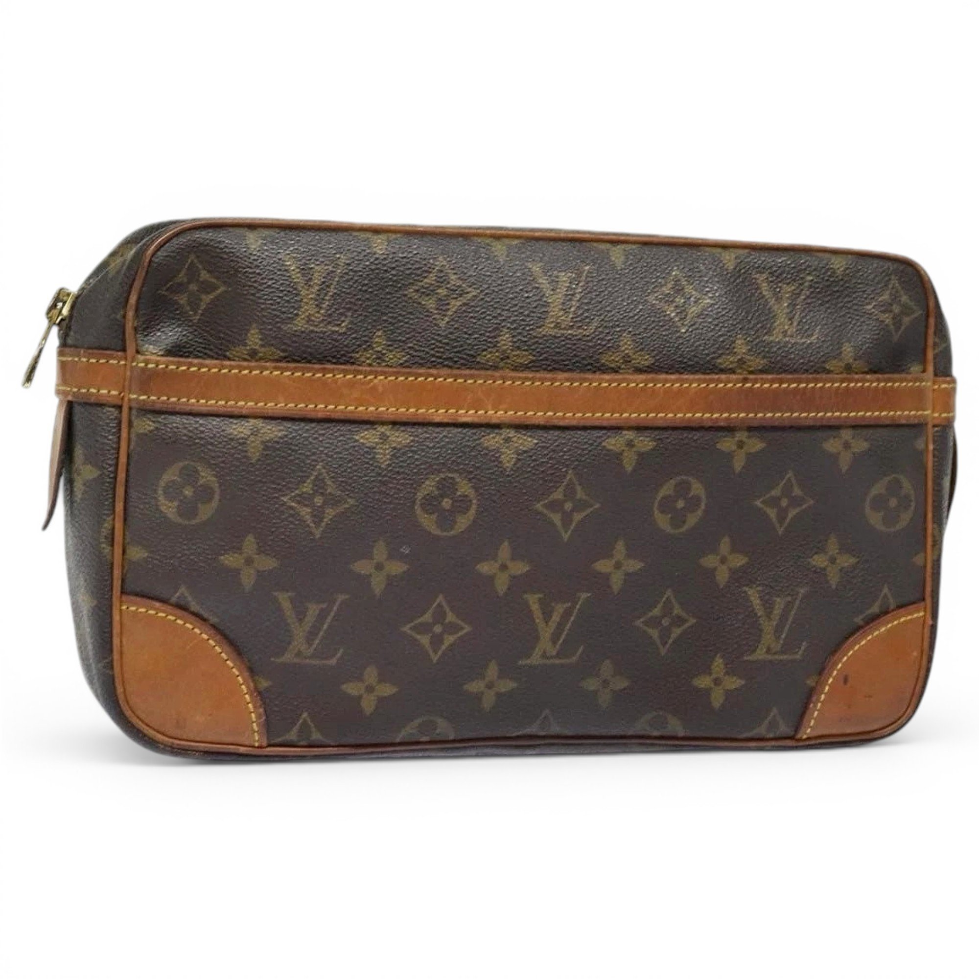Leather clutch bag
