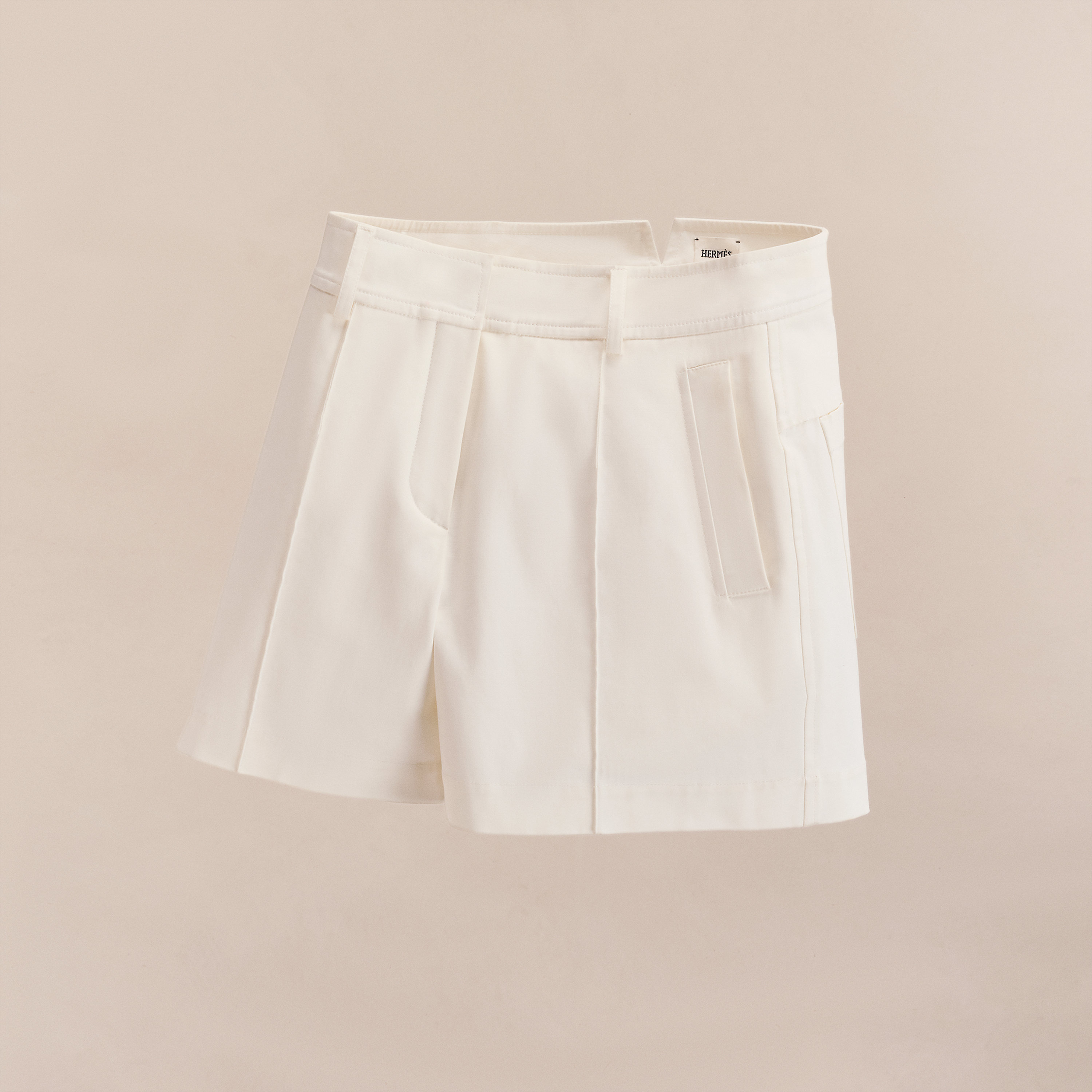 Double cotton twill shorts