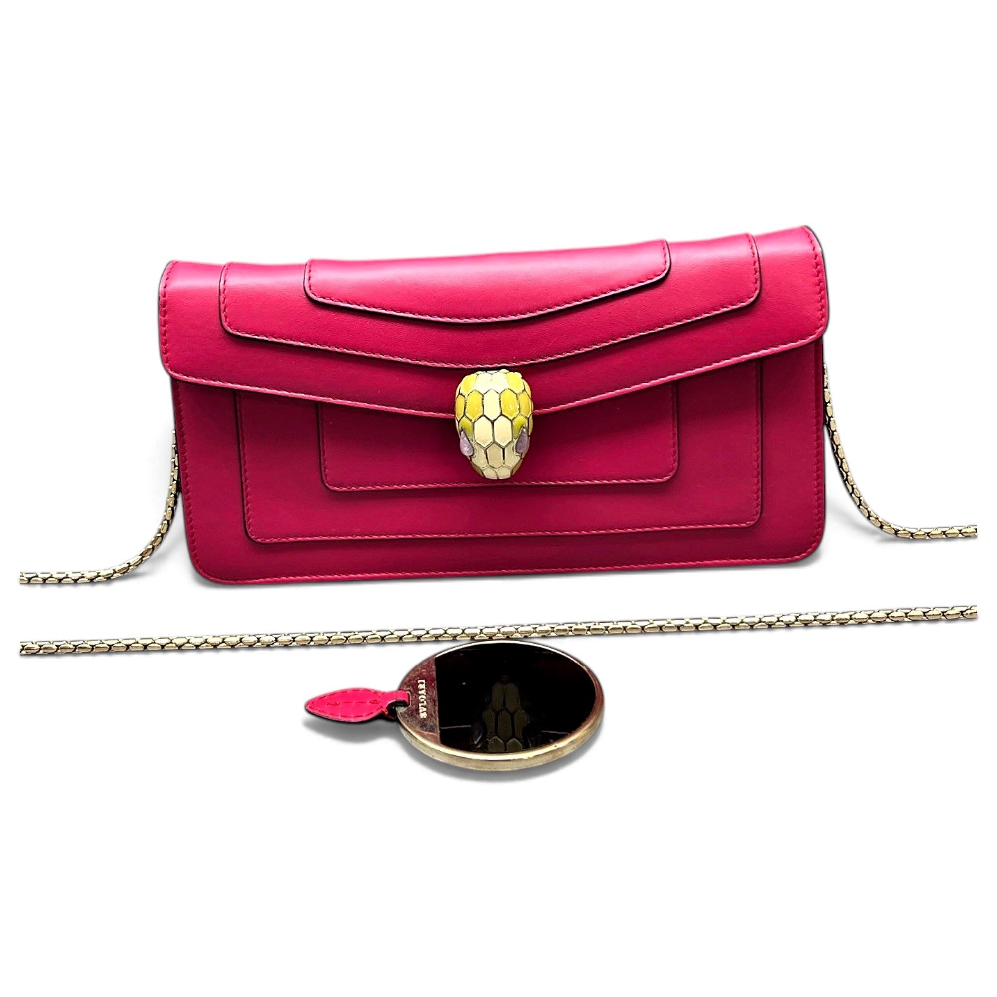 Serpenti leather handbag