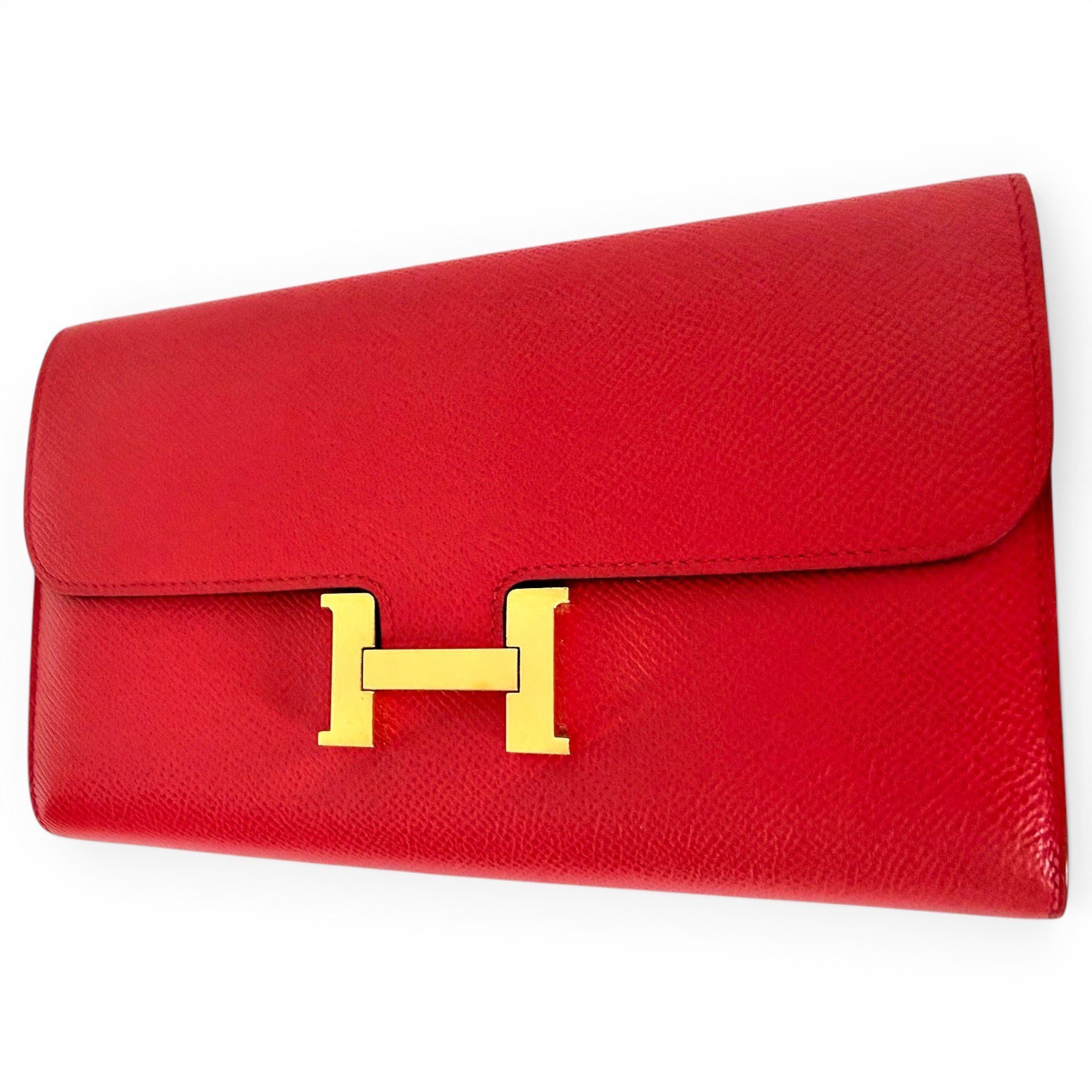 Constance leather clutch bag
