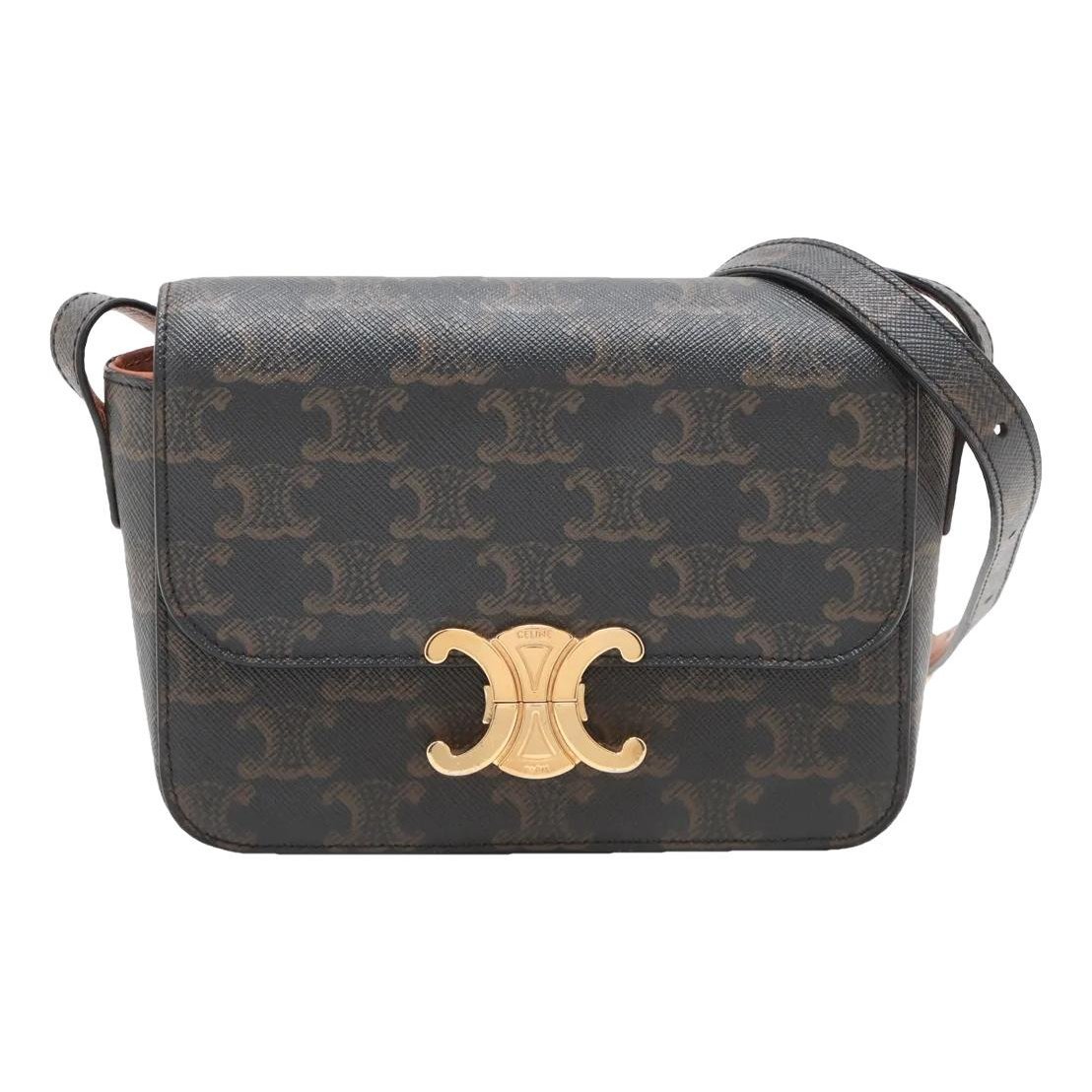 Triomphe leather handbag