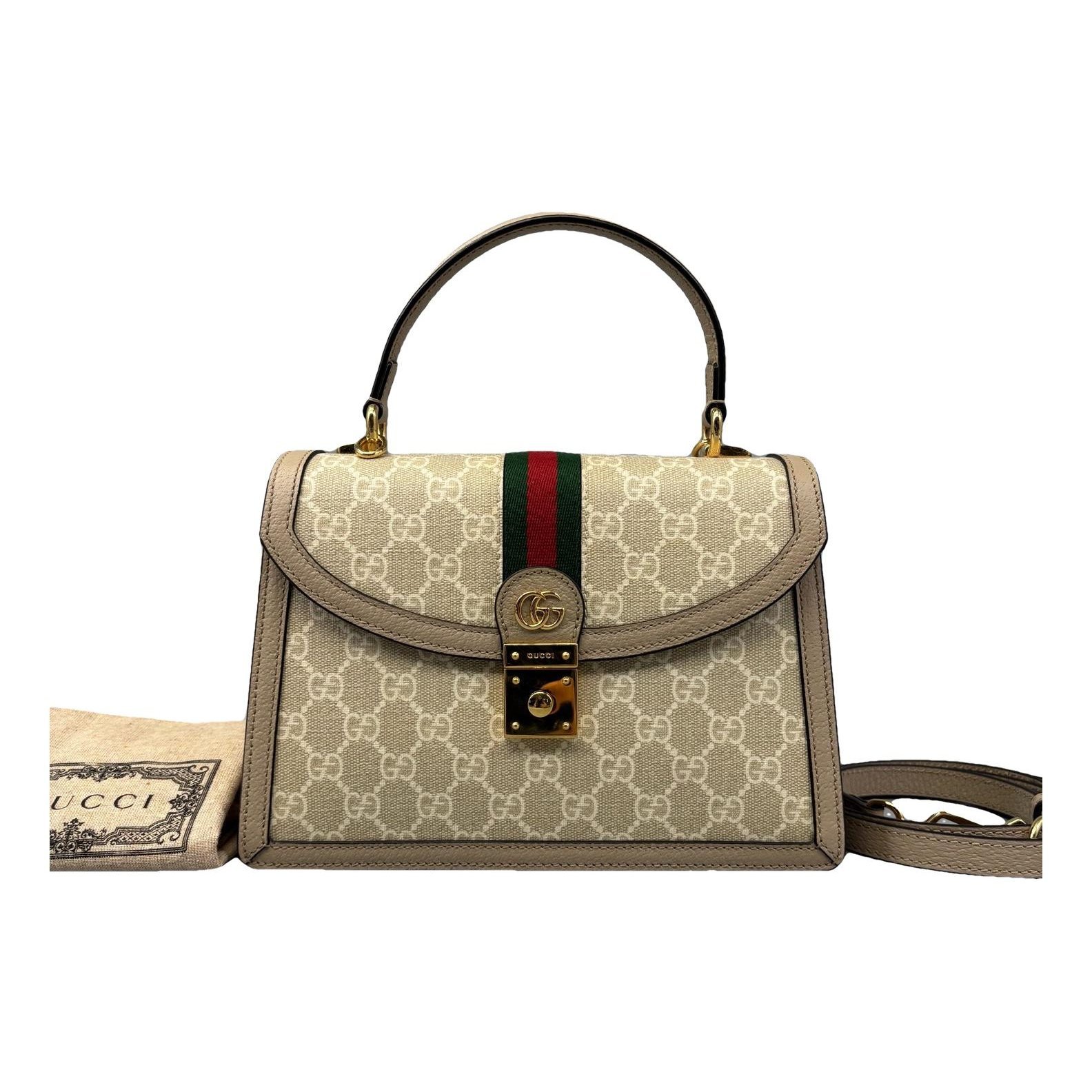 Ophidia Flap Top Handle cloth handbag
