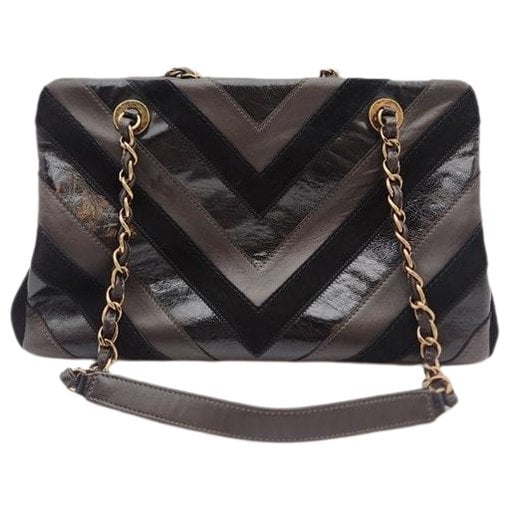 Leather clutch bag