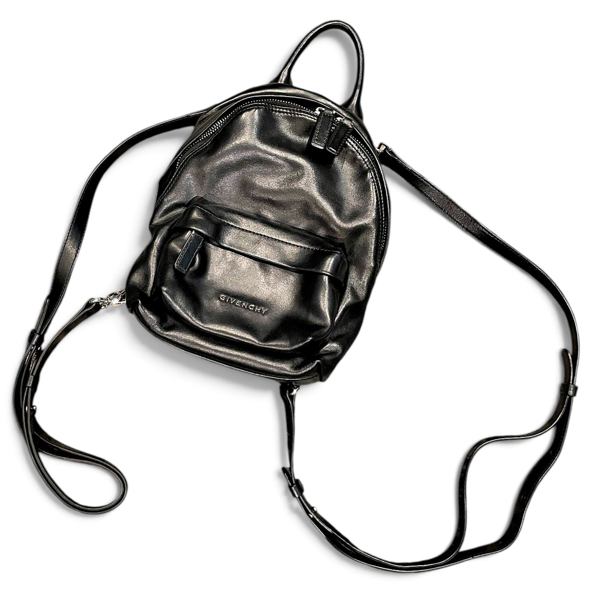 Leather backpack