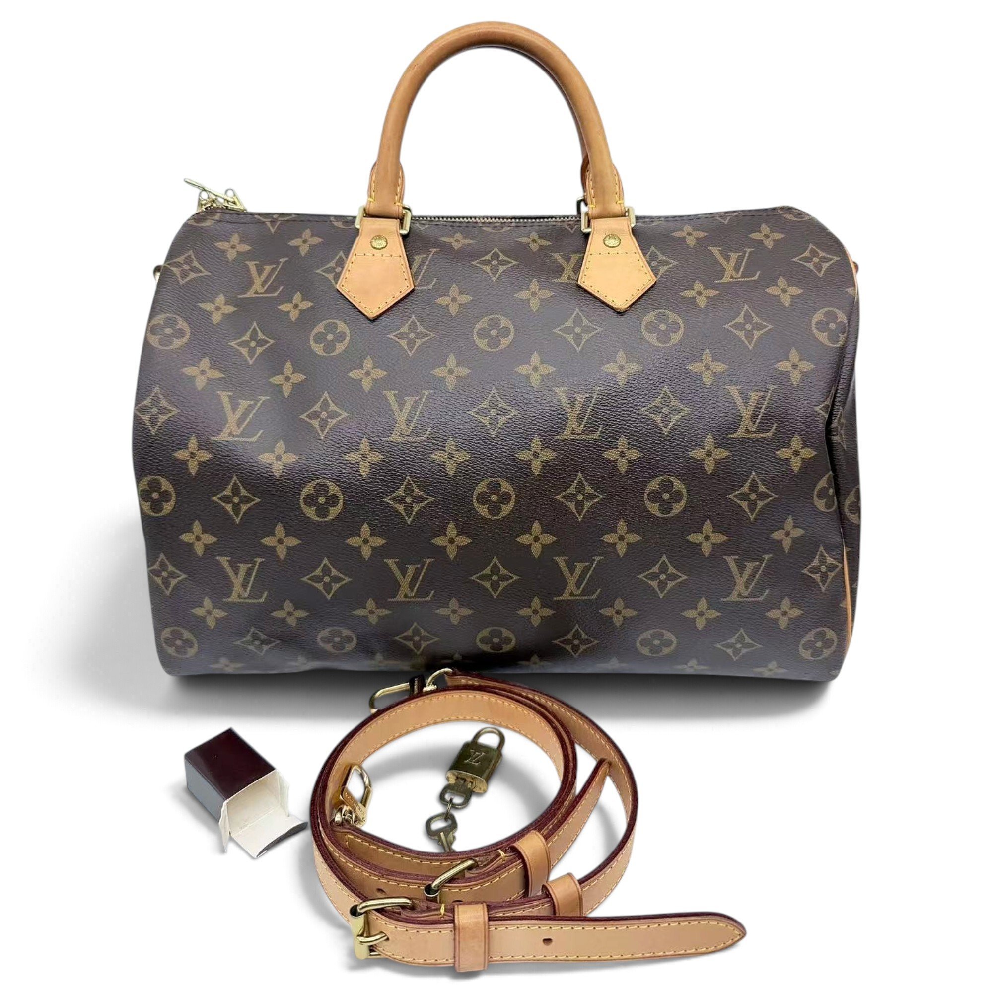 Speedy Bandoulière leather bowling bag