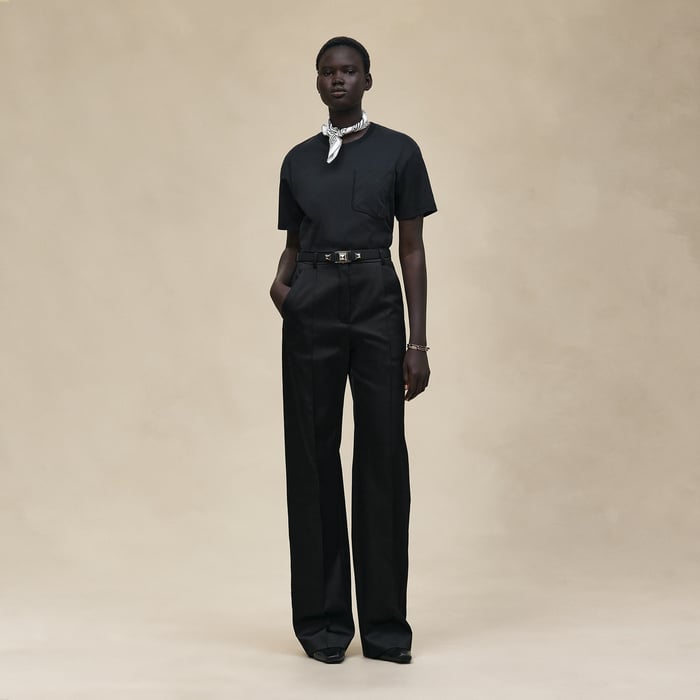 Noir Maxi Embroidered Pocket T-shirt