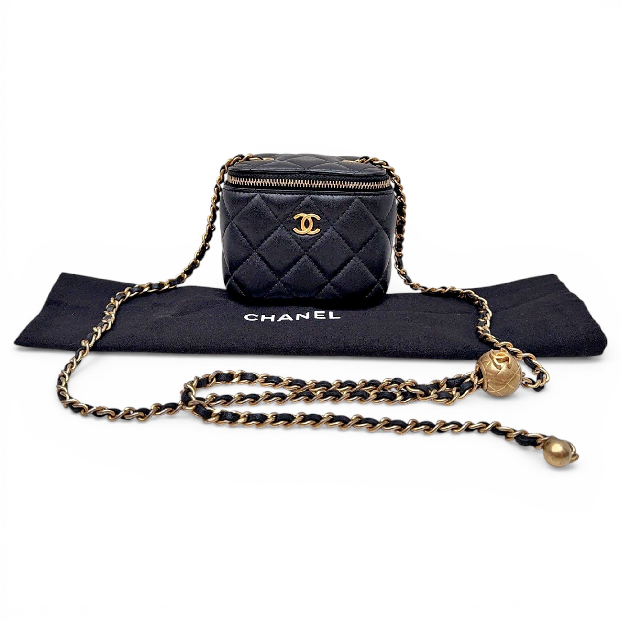 Trendy CC Vanity leather handbag