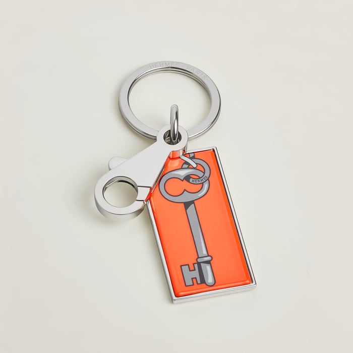 Orange Pop Illusion Key Key Ring