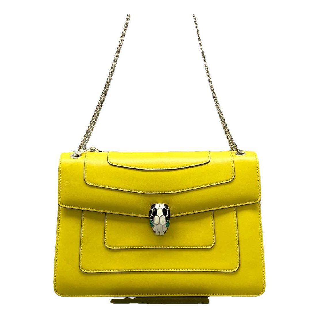 Serpenti leather handbag