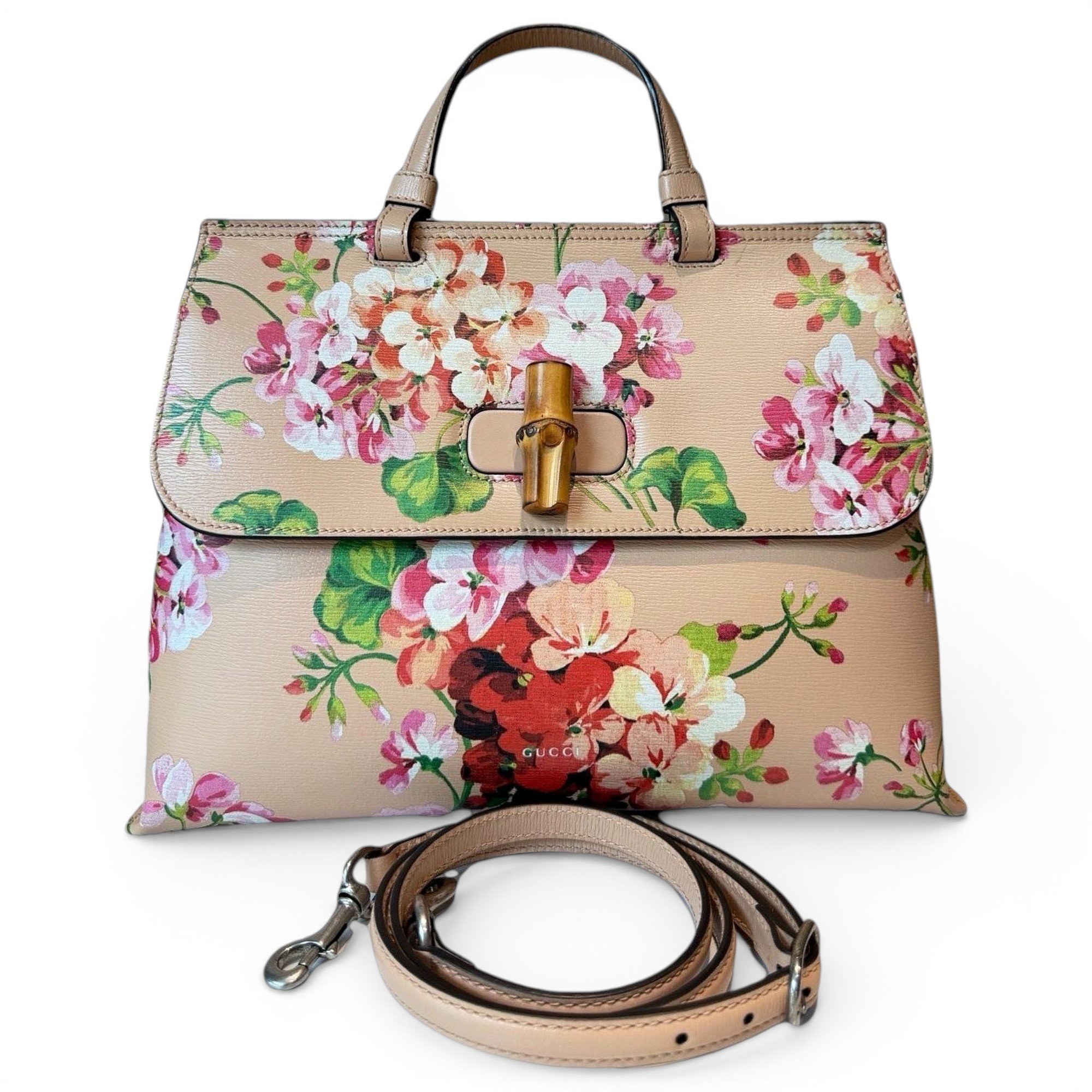 Bamboo Daily Top Handle leather bag