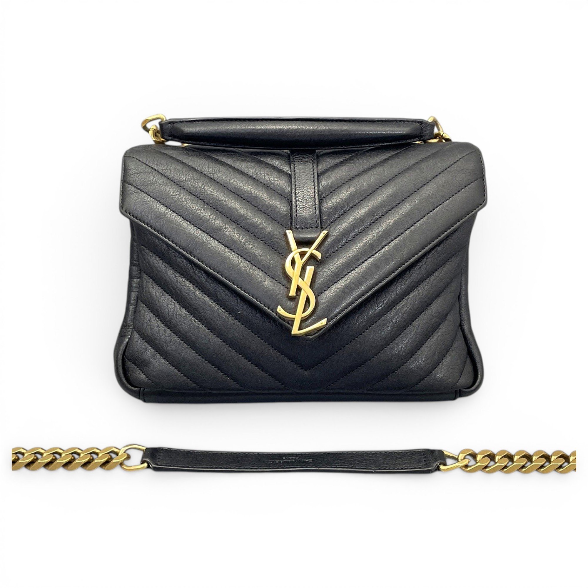 Collége monogramme leather handbag