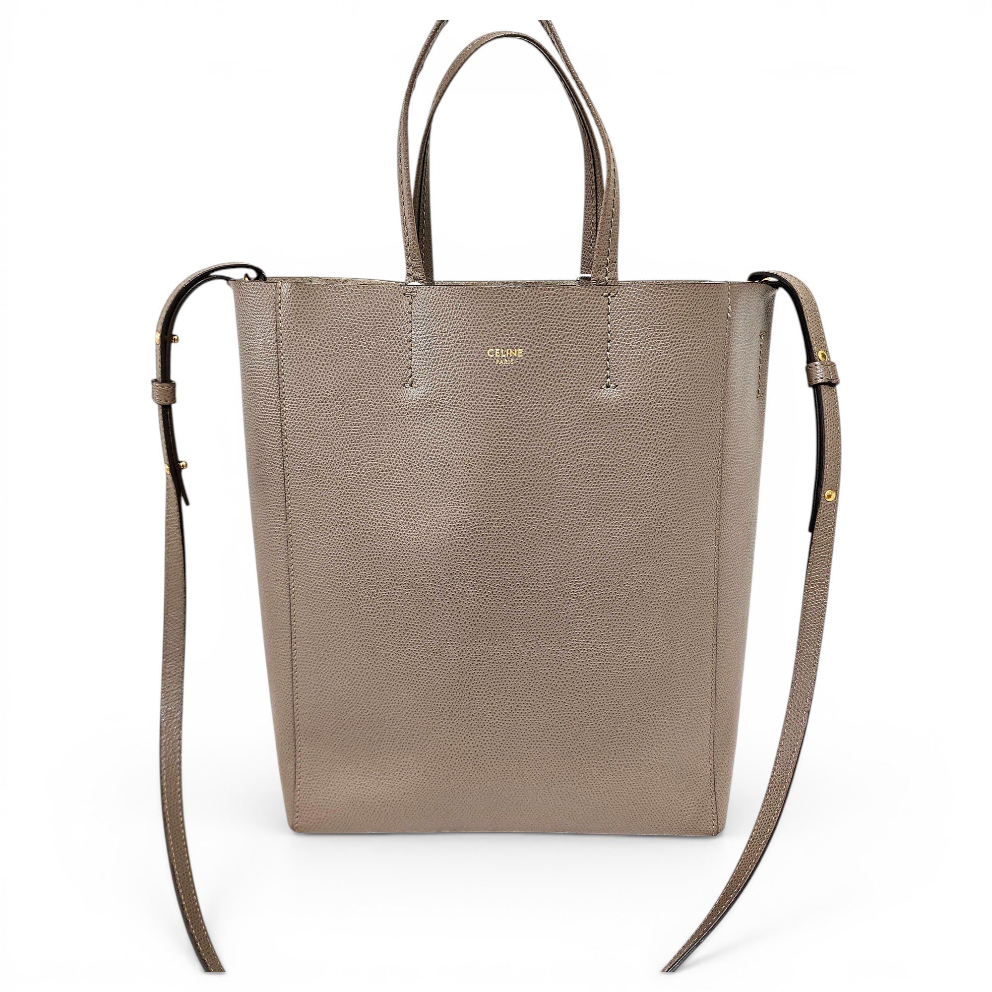 Cabas leather handbag