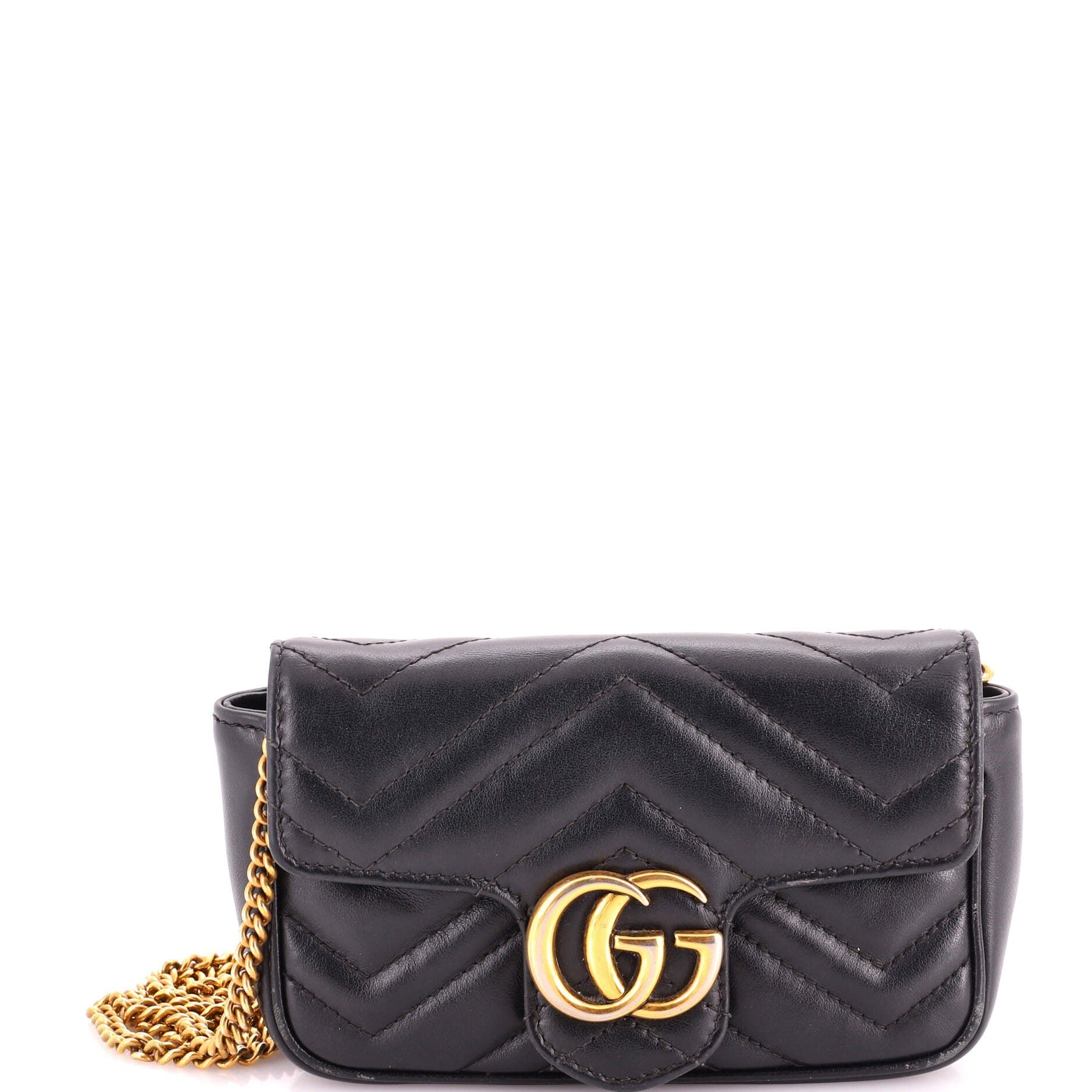 GG Marmont Flap Bag Matelasse Leather Super Mini