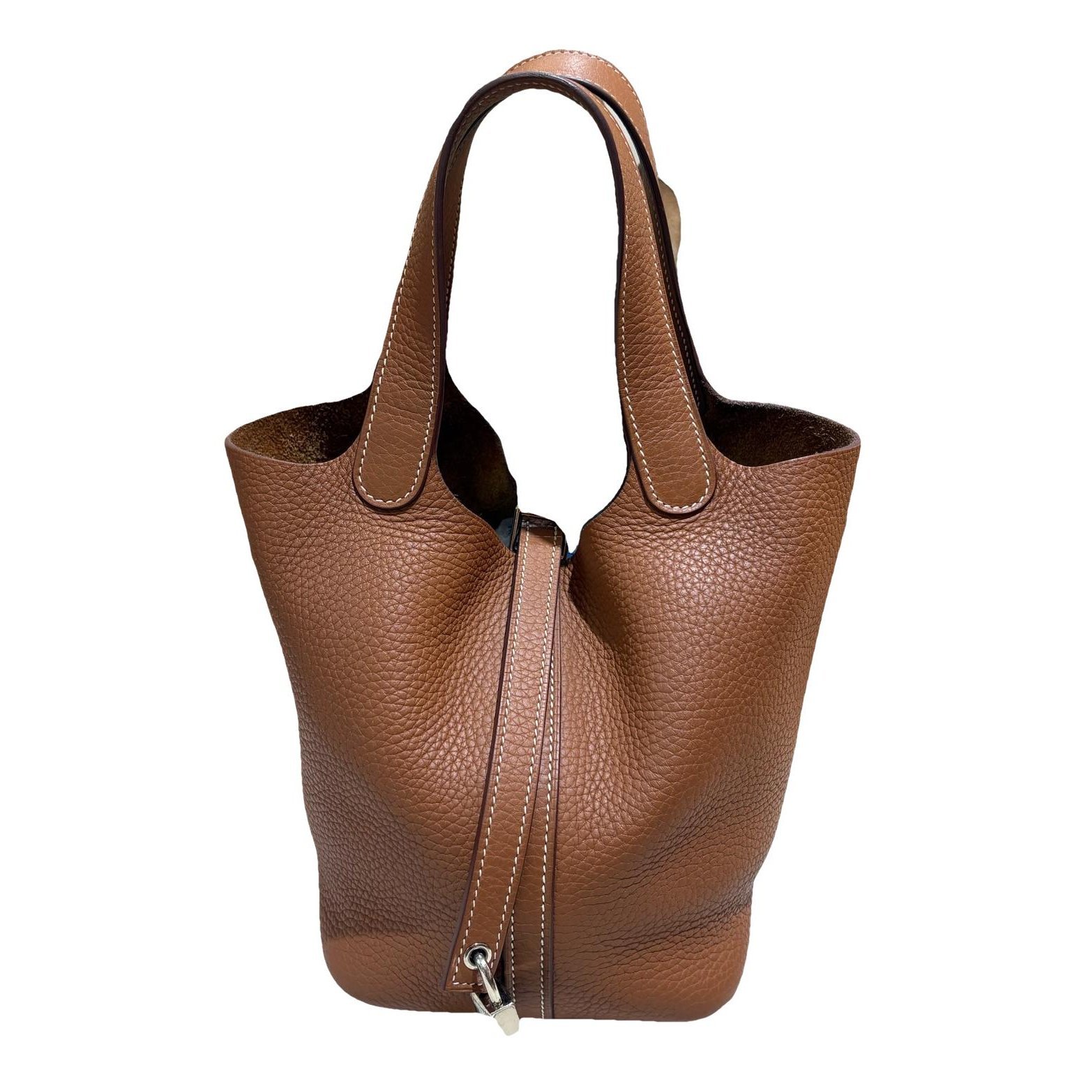 Picotin leather handbag